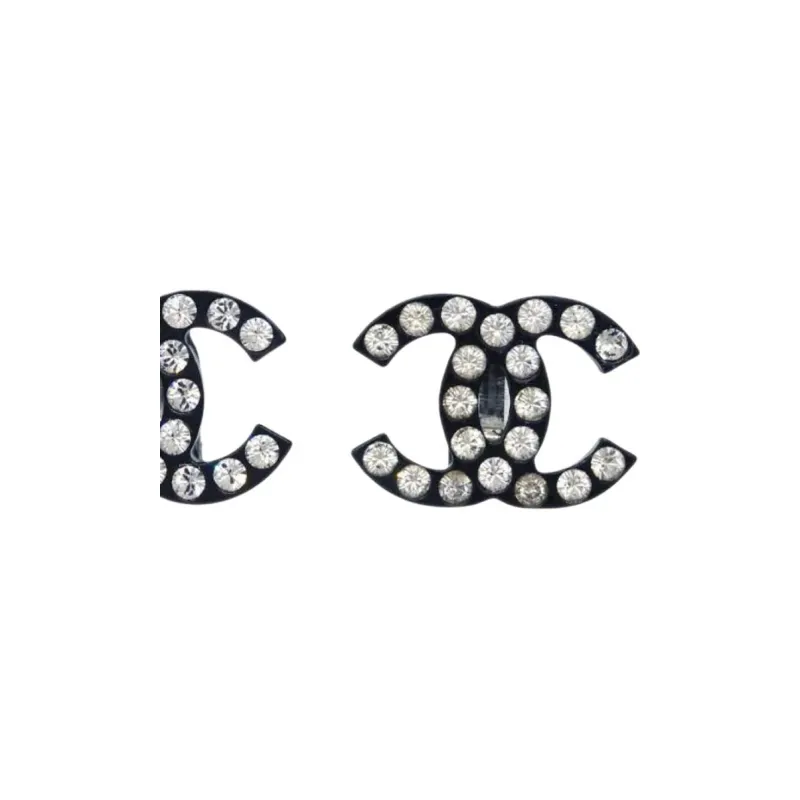 CHANEL 2005 Cc Stud Earrings-2