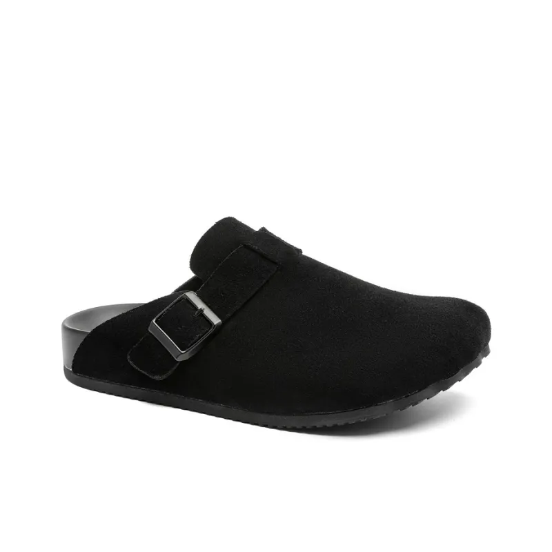 KUNGFUDEER Rubber Sole Abrasion Resistant Slip Resistant Closed Toe Slippers Men's-26