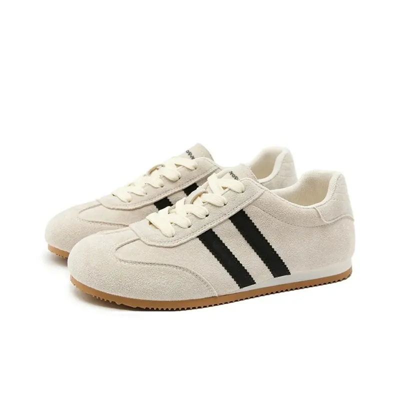 PIYOPIYO Low Top Skateboard Shoes Women's Beige-1