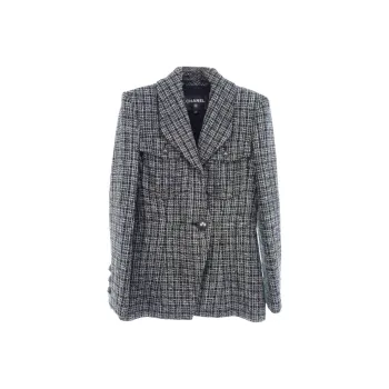 CHANEL 19P Jackets & Coats Women's Gray Black