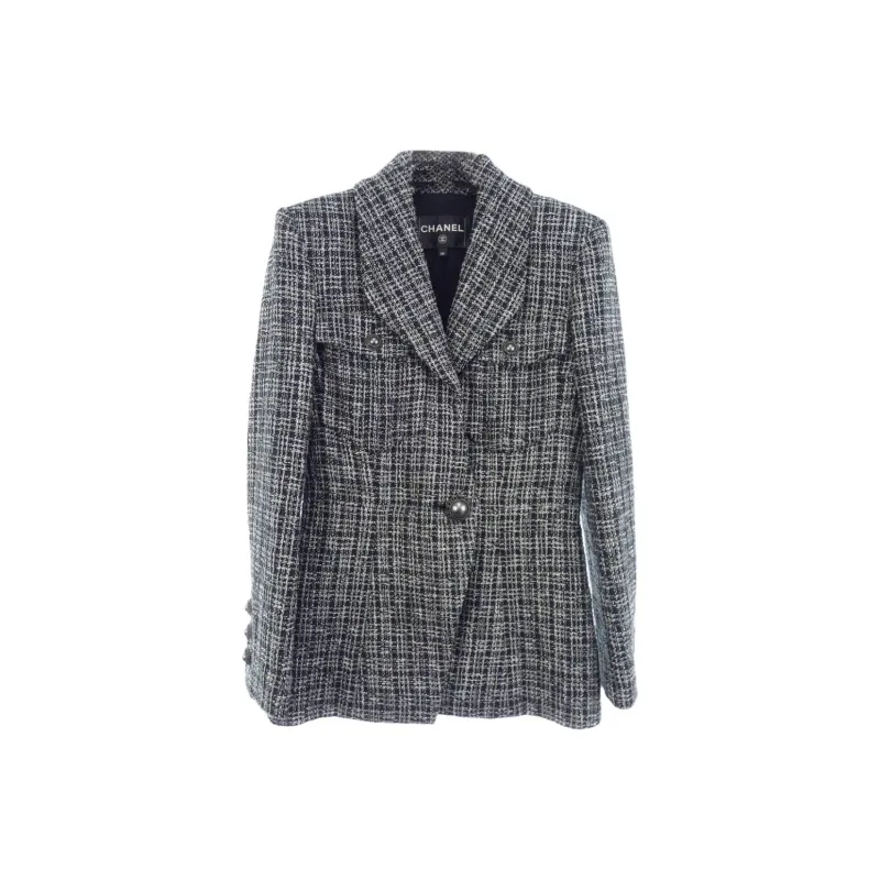 CHANEL 19P Jackets & Coats Women's Gray Black-0
