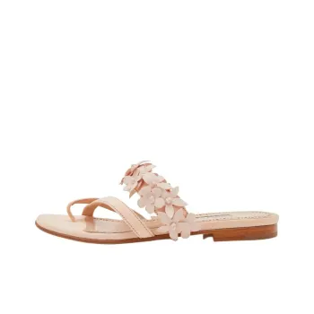 MANOLO BLAHNIK Odor Resistant Flip Flops Women's Light Pink