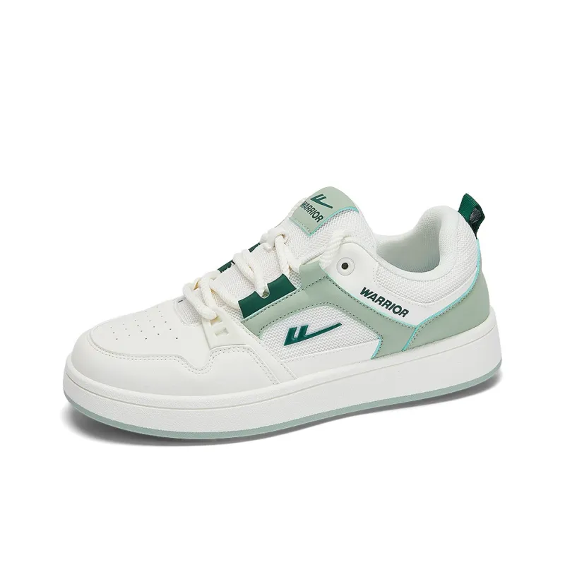 WARRIOR Skateboard Shoes Men Low Top White Black-13