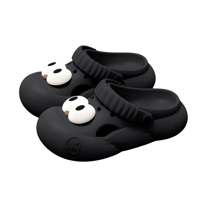 LUNNIFEIYA Slip on Lazy Beach Slippers For Home, Height Increasing, Comfortable, Cartoon, Slip Resistant-0