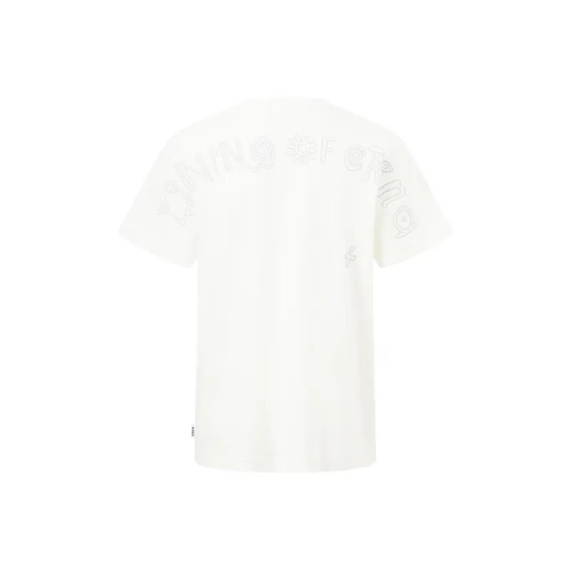 LiNing T Shirts Unisex Ivory-1