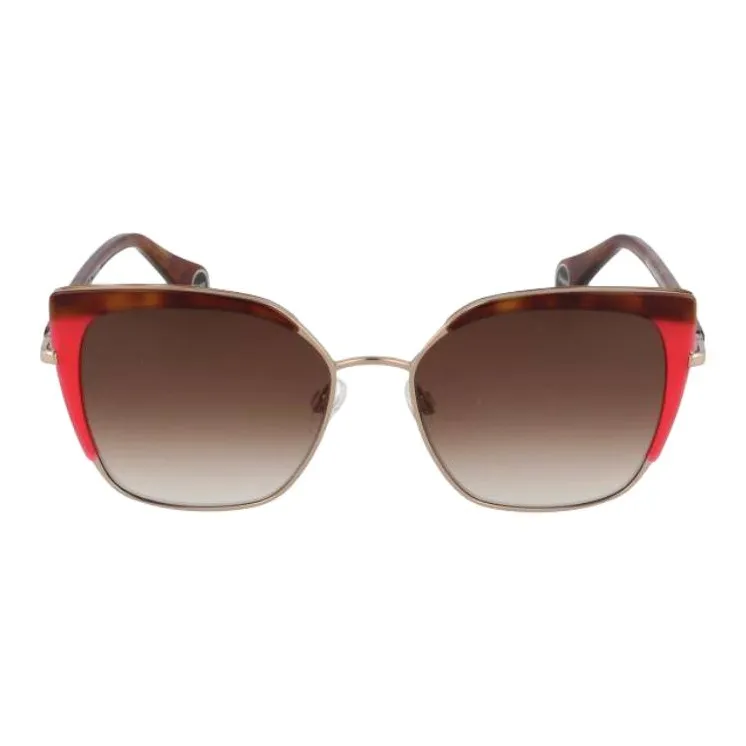 WOOW Subject To Official Website Irregular Shape Sunglasses Unisex Brown-1