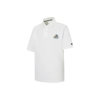 KOLON SPORT Polo Shirt Unisex Gray White