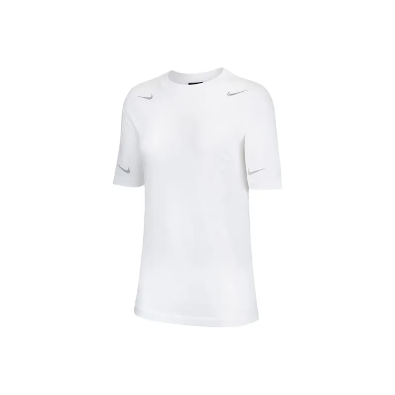 Nike Drop Shoulder Sleeve T Shirt Women's White-0
