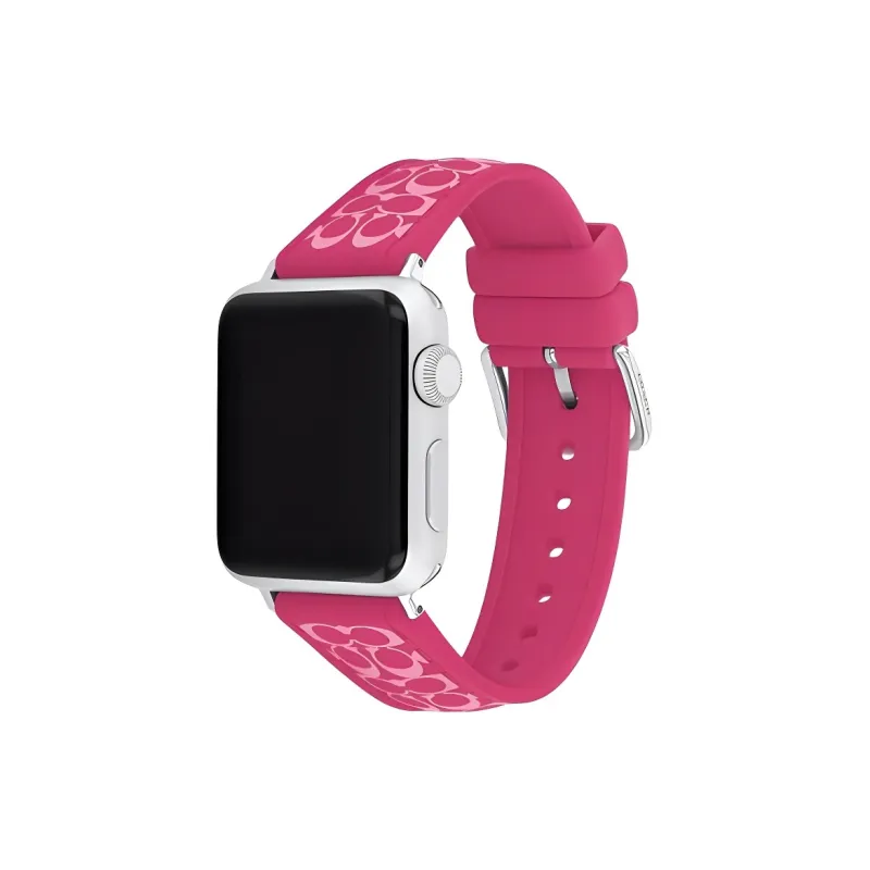 COACH Apple Compatibility Watch Band 40mm Silicone Material-0