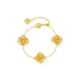 Levi Lace Three-Layer Bracelet (Gold)
