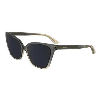 CALVIN KLEIN Acetate Cat Eye Sunglasses Women's Gray