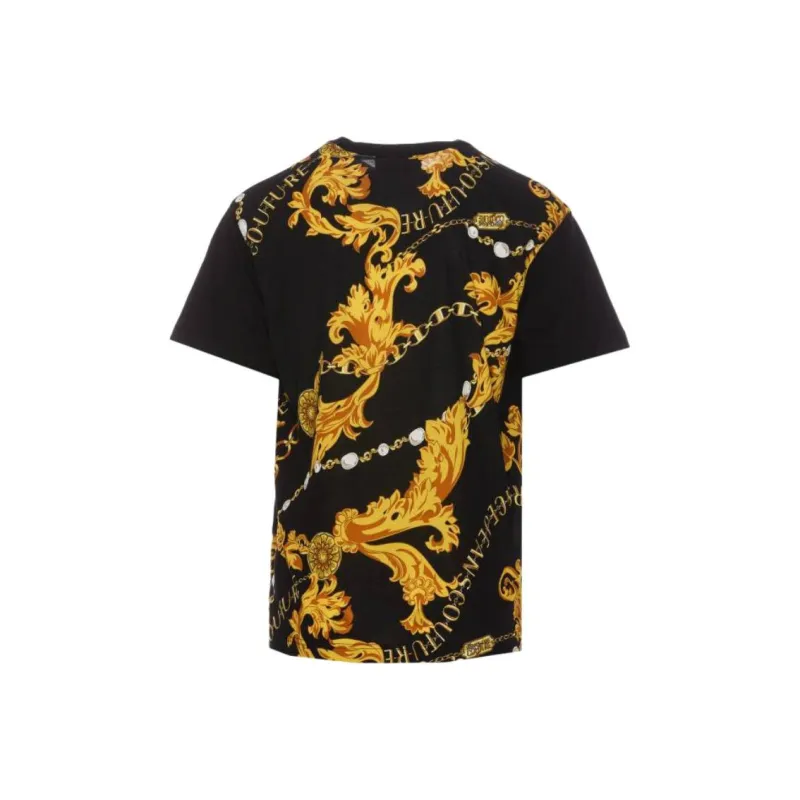 VERSACE JEANS COUTURE Baroque Pattern Crewneck T Shirt-1