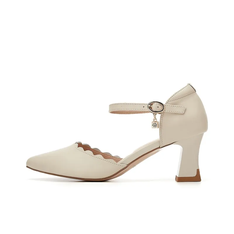 Rich Birds Chunky Heel High Heels Women's-5