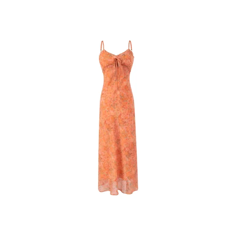 ETSE Slip Dresses Women's Orange-0