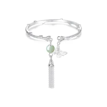 Wylyp 999 Fine Silver Bangles Women's