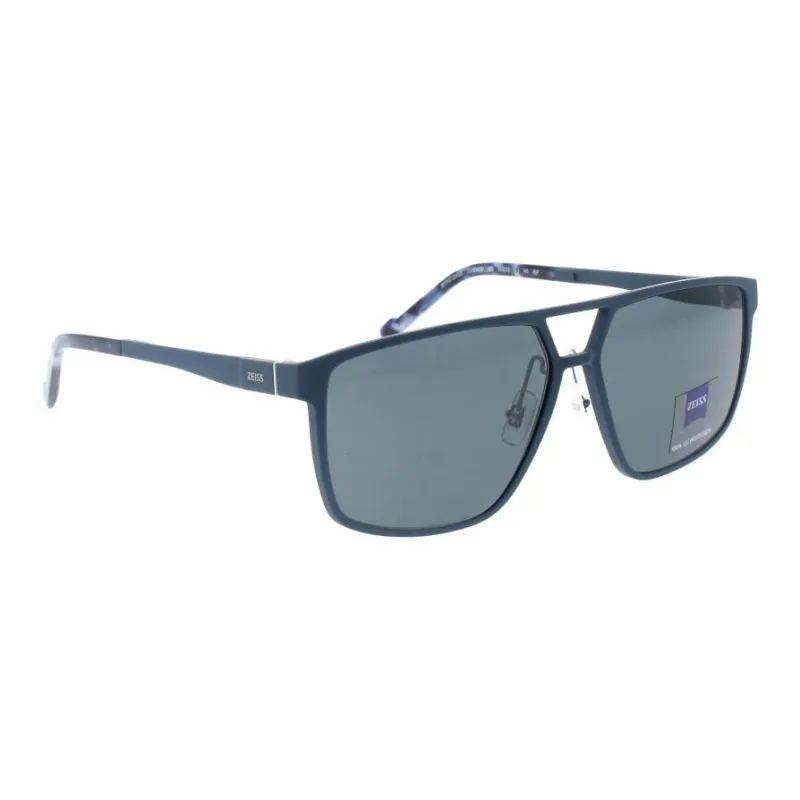 ZEISS Acetate Square Sunglasses Men's Blue-1