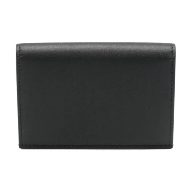 JIL SANDER Cow Leather Wallet Men's Black-1