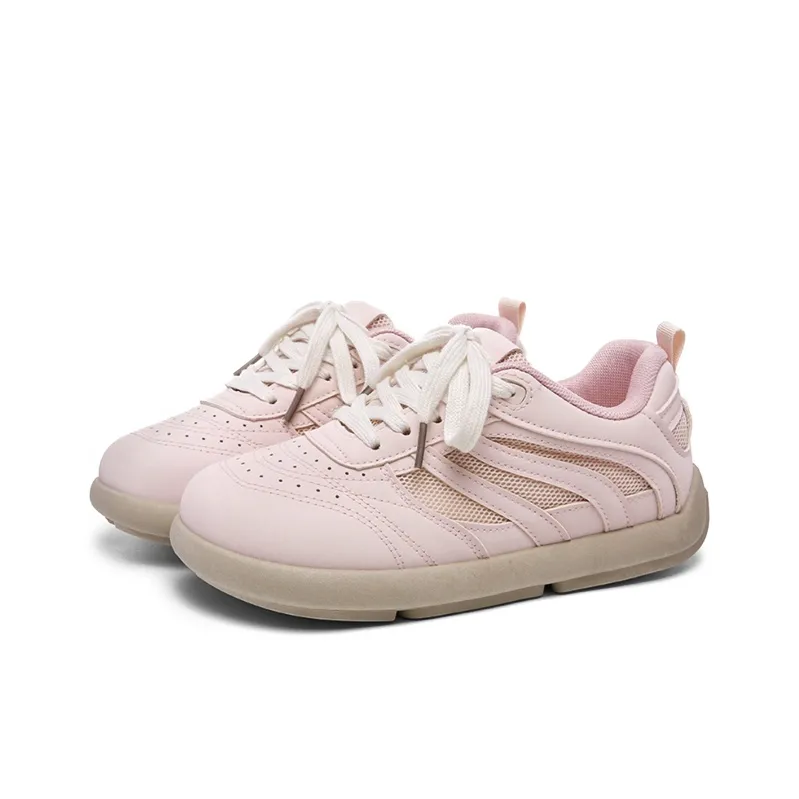 The New Age Family Slip Resistant, Abrasion Resistant, Lightweight Low Top Skateboard Shoes Women's Pink-1
