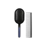 Blue Massage Comb+Wide-Tooth Comb