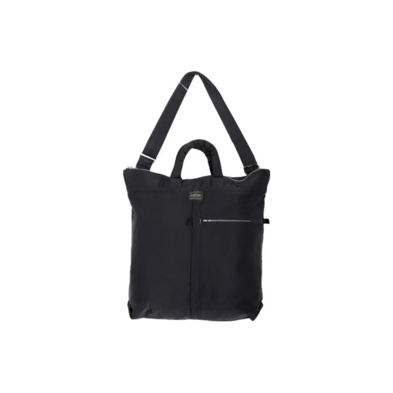 PORTER Nylon Tote Bag, Shopping Bag, Shoulder Bag, Crossbody Bag, Handbag Regular Men's Black-0