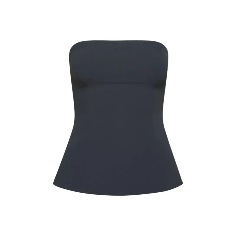 ARITZIA Strapless Tops Women's Night Marine Blue-0