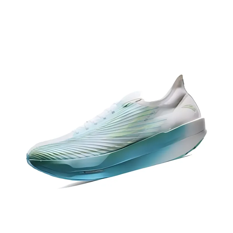 Anta C202 G9 Cushioning Anti Slip And Wear Resistant Low Top Casual Running Shoes Men's White Blue Green-2