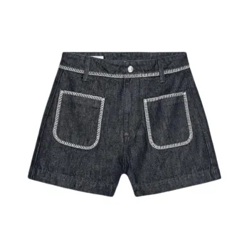 ZARA Denim Shorts Women's Dark Blue
