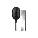 Silver Massage Comb+Wide-Tooth Comb