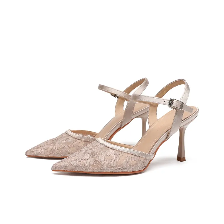 ZHR High Heels Women's Nude, Black-5
