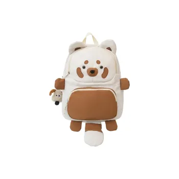 WICKBUEN Nylon Backpack Women's Ecru/Black/Khaki