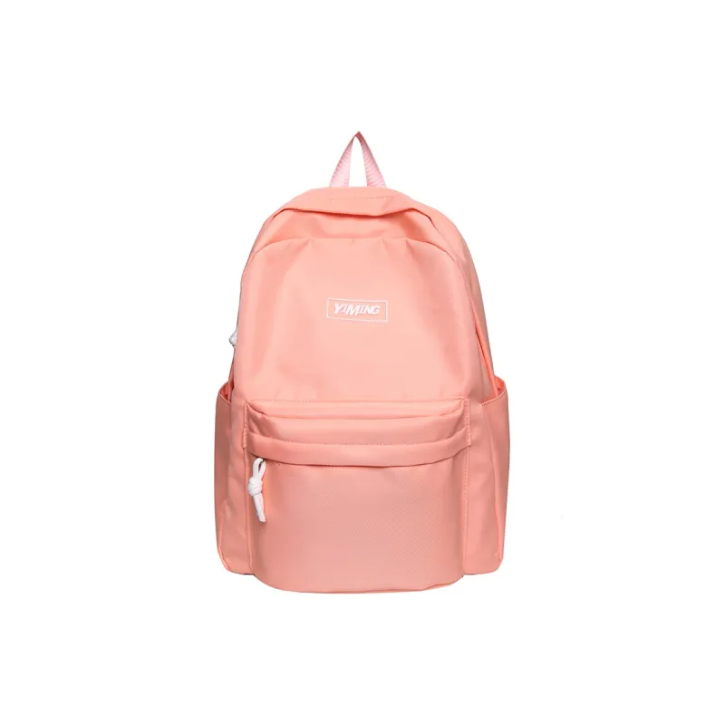 Vack Nylon Backpack Unisex White/Black/Green/Blue/Pink-18