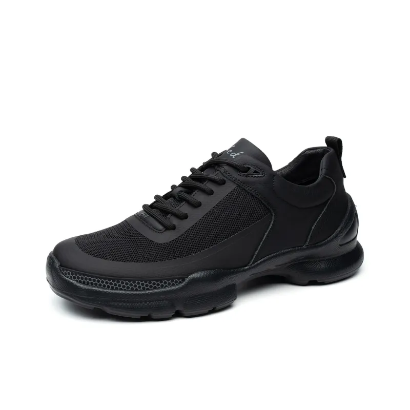 FED Breathable And Lightweight Low Top Casual Shoes Men's Black-1