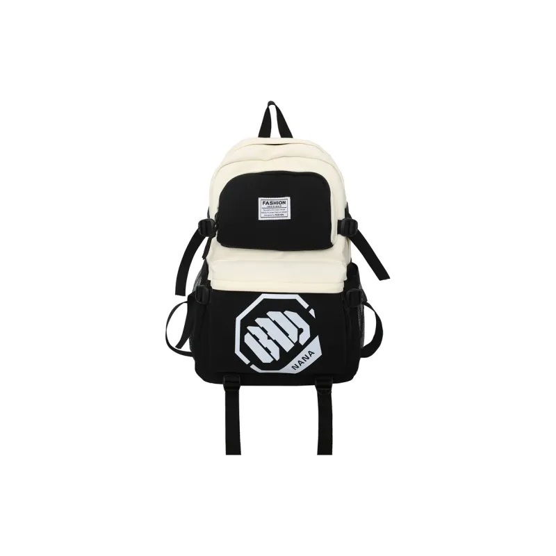 Wolfhorse Nylon Backpack Unisex Black/Black With White/Black With Blue/Black With Green-6