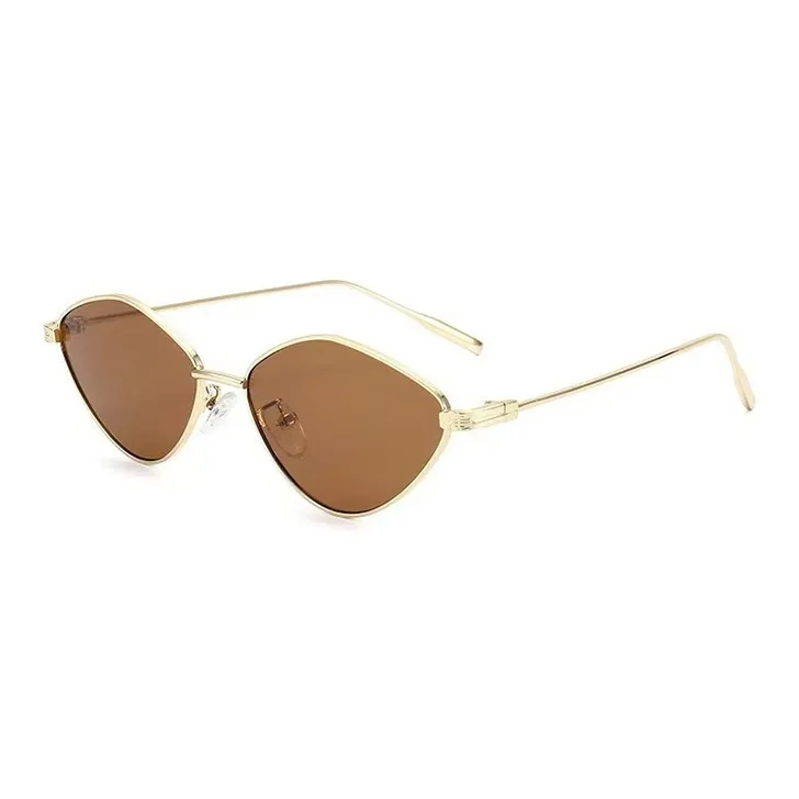 YUZHAOLIN Metal Irregular Shape Sunglasses Unisex-5
