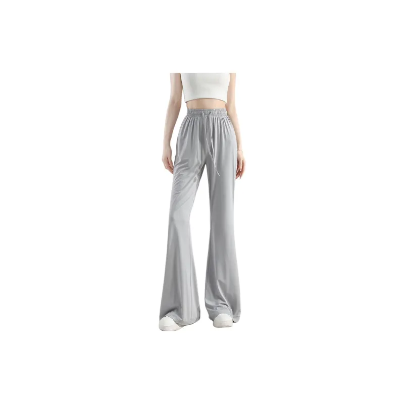 Tonlion Casual Pants Women's Light Gray-0
