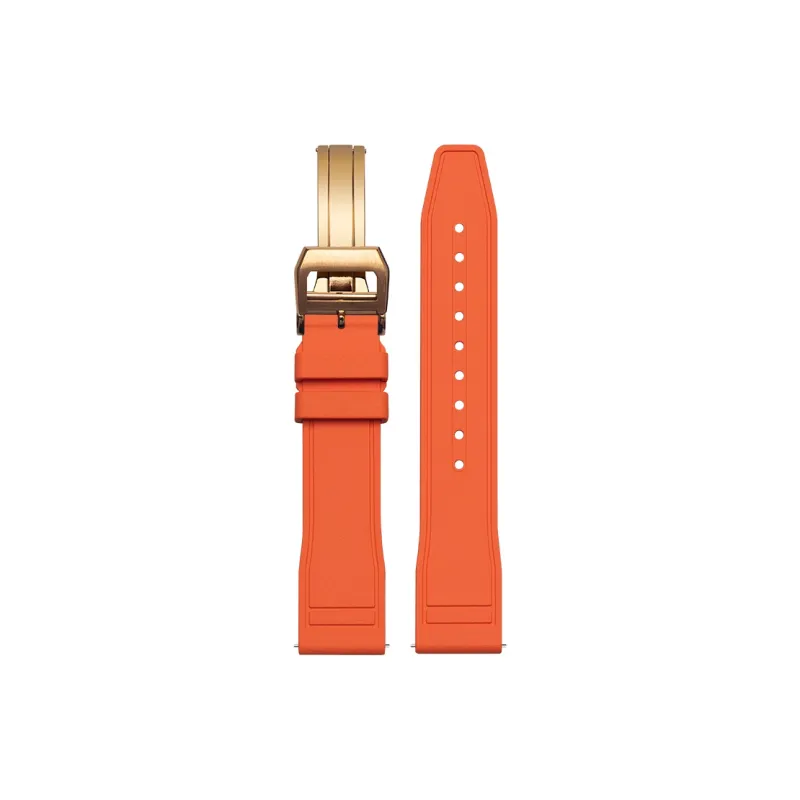 FUDIEN Compatibility With IWC Pilot Mark 'The Little Prince' Quick Release Strap Watch Band Fluoroelastomer Material-52