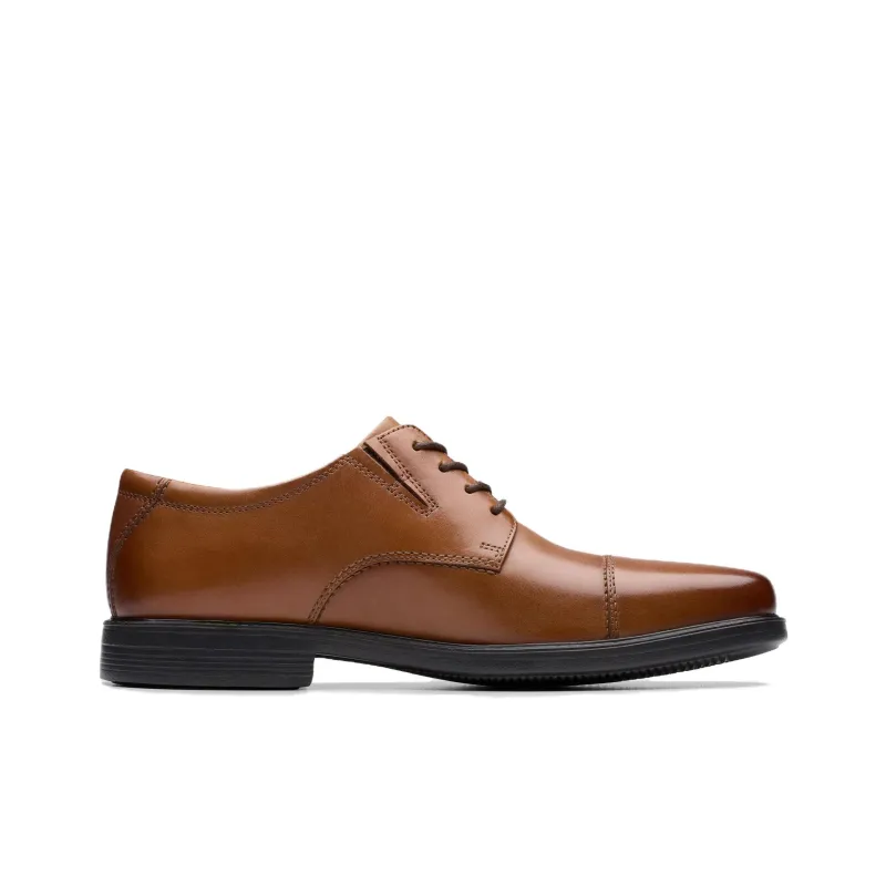 Clarks Cosgrove Cap Dress Shoes Men's Brown-1