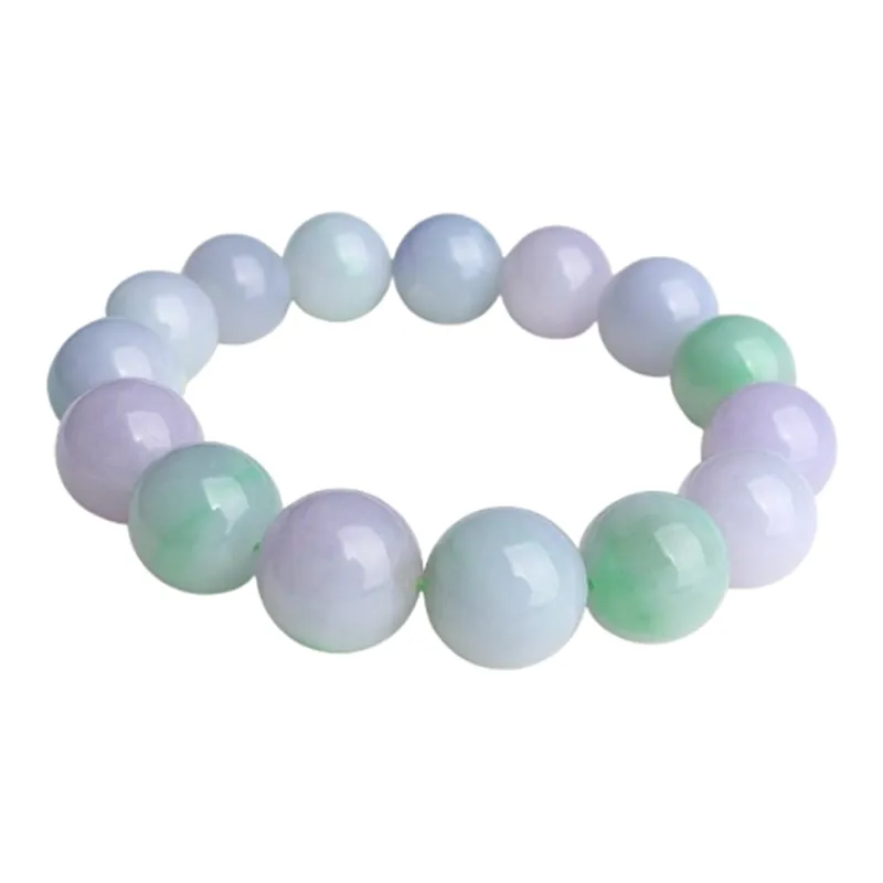 Jade Blossom Glutinous Jade Jadeite Bracelets Women's-0