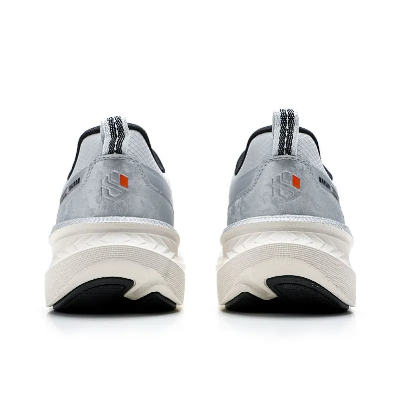 QIAODAN Anti Slip Wear Resistant Low Top Outdoor Shoes Men's Silver-4