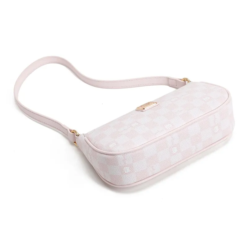 NOMK PU Shoulder Bag Women's Pink-2