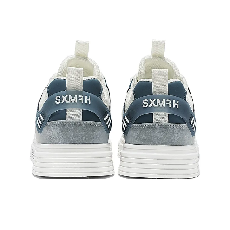 Binary Breathable And Lightweight Low Top Skateboard Shoes Men's Beige Gray-5