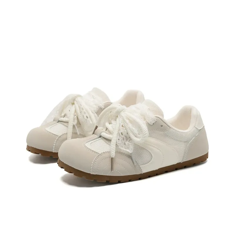 PIYOPIYO Low Top Skateboard Shoes Women's Ecru-1