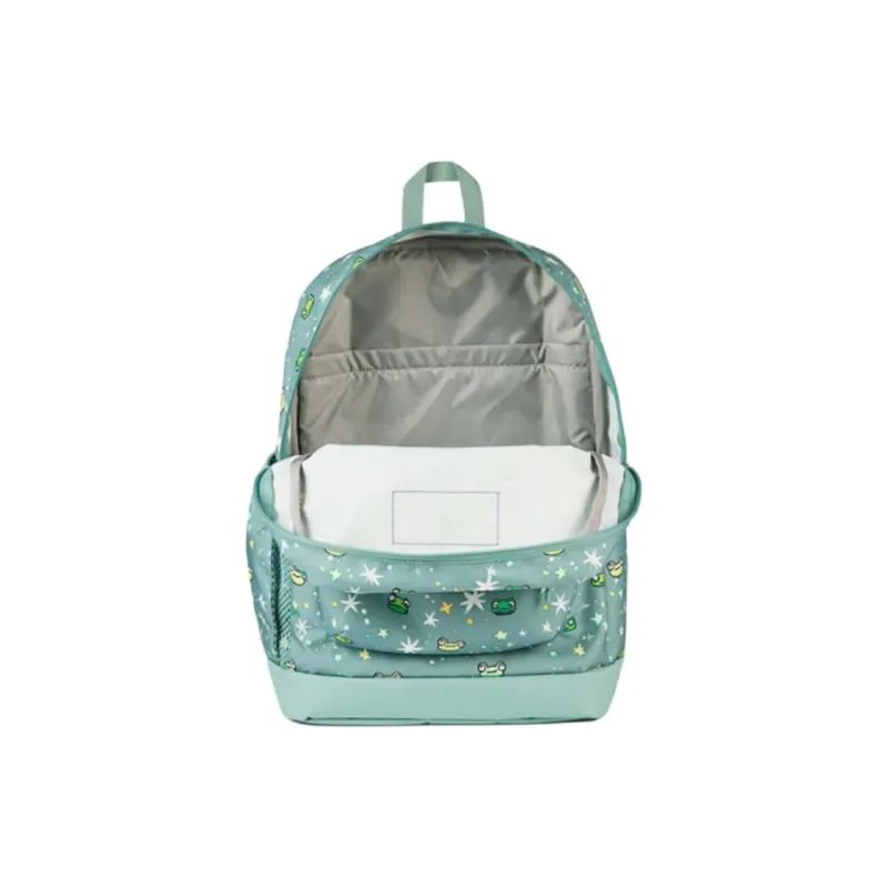 JanSport Fabric Backpack Medium Size Unisex Green-5