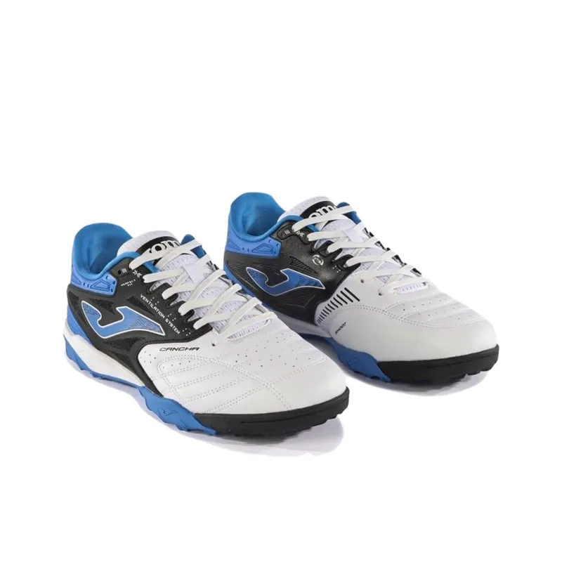 Joma TF Turf Anti Slip Wear Resistant Soccer Shoes Men's Blue White-1