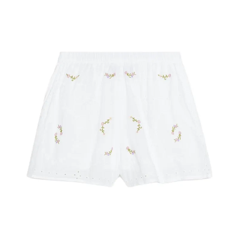 ZARA Casual Shorts Women's Frosted White-1