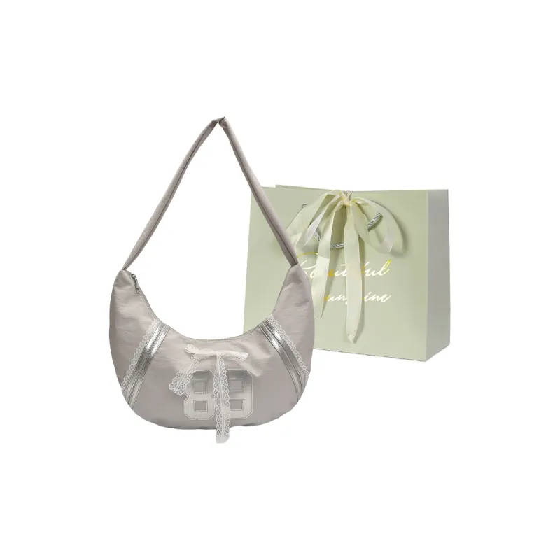 JIANGLIDA PU Dumpling Bag Shoulder Bag Women's Blue/Pink/Gray-8