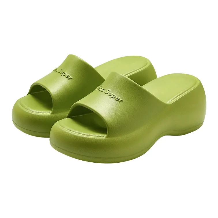 Yu Pu Platform Abrasion Resistant Squashy And Bouncy Feeling Indoor Home Sandals-4