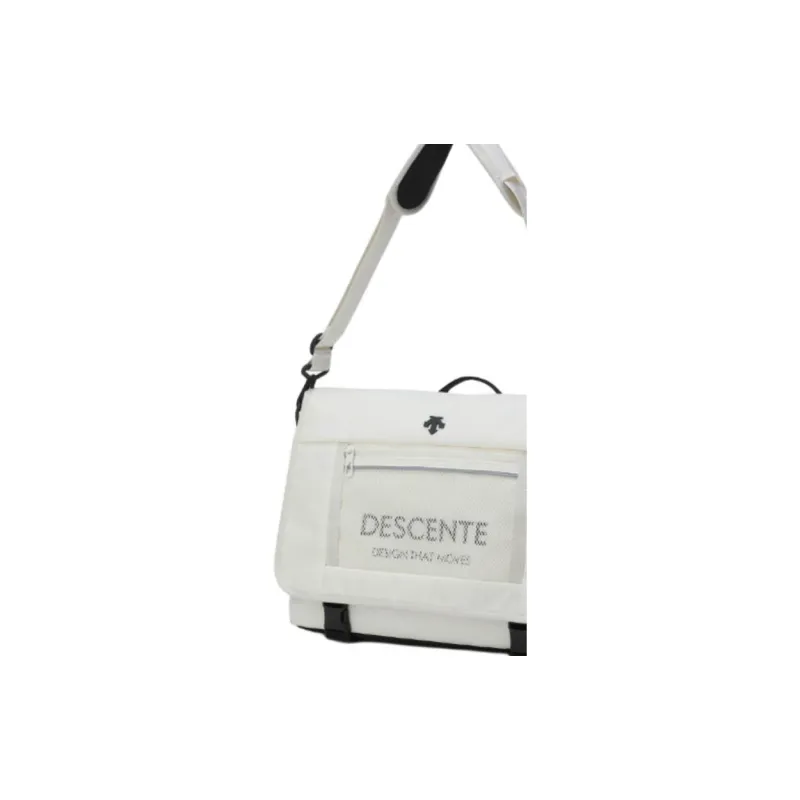 DESCENTE L Messenger Bag, Shoulder Bag, Crossbody Bag, Handbag Polyester Ivory Unisex-4