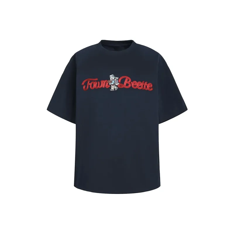 ZAO FU NIAO T Shirts Women's Navy Blue-0