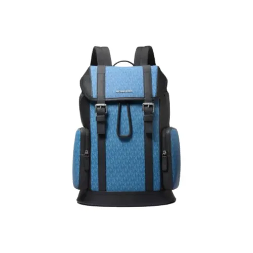 MICHAEL KORS Hudson Coated Canvas Backpack Men's Imperial Blue